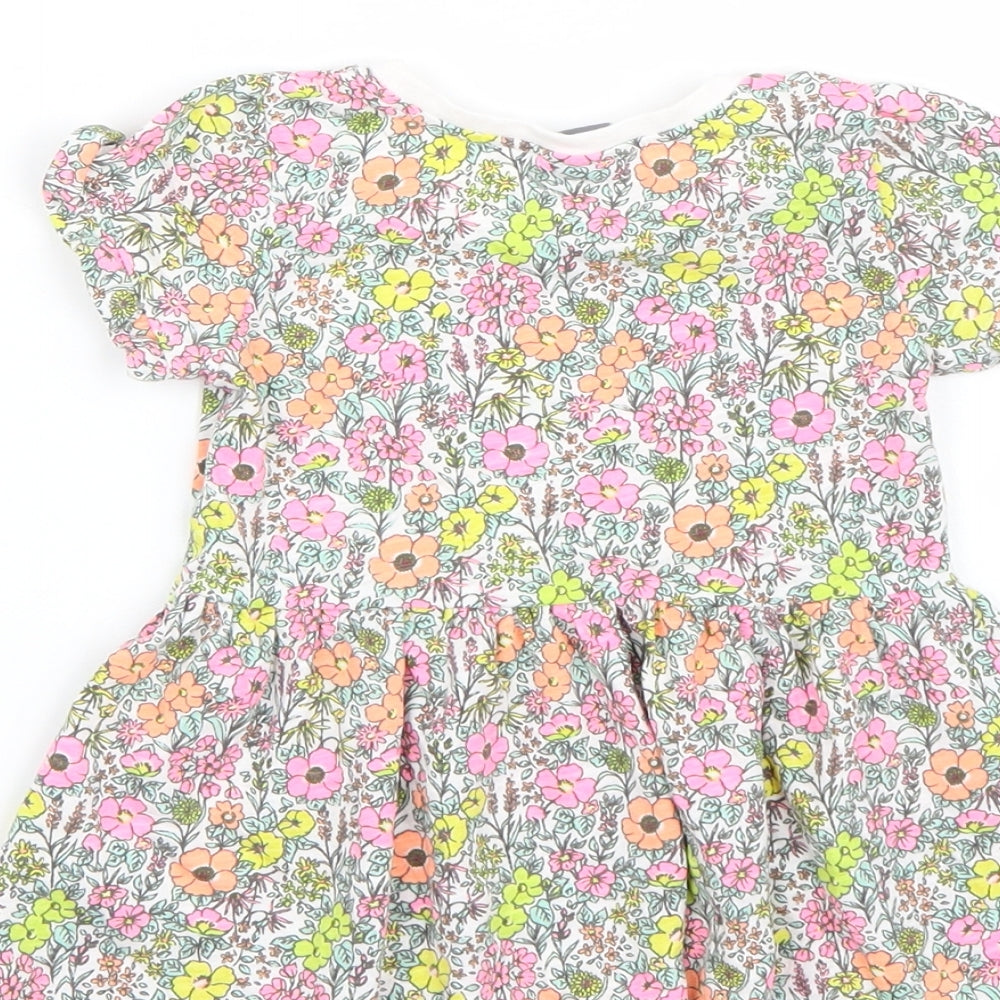 NEXT Girls White Floral  A-Line  Size 3-6 Months