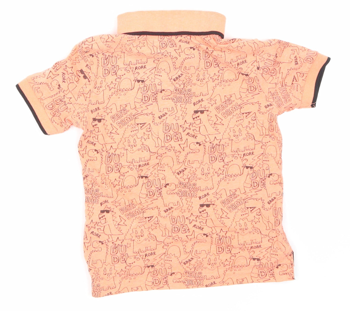 George Boys Orange Animal Print  Basic Button-Up Size 2-3 Years