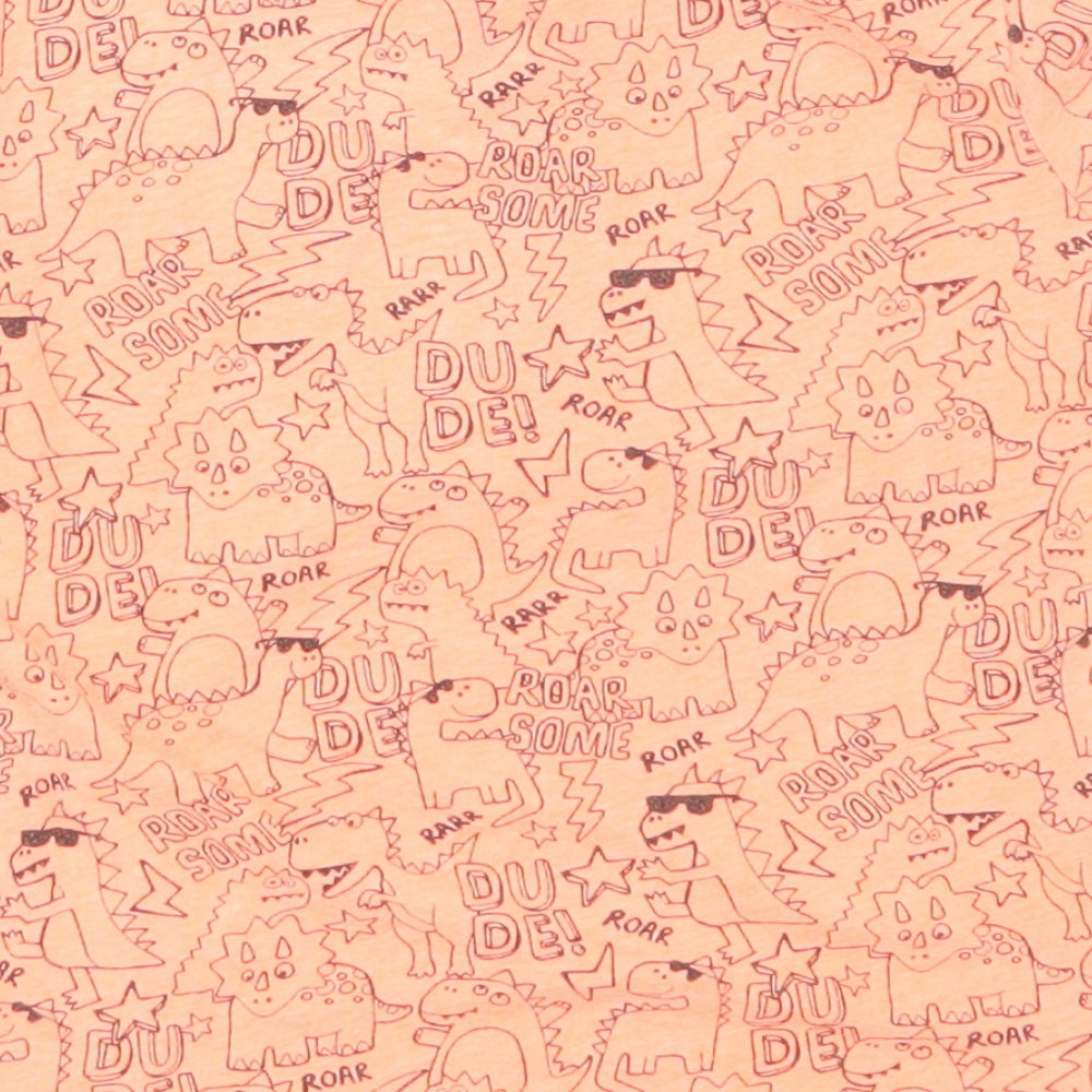 George Boys Orange Animal Print  Basic Button-Up Size 2-3 Years