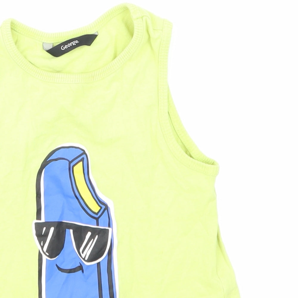 George Boys Green   Basic T-Shirt Size 3-4 Years