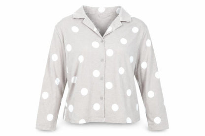 Womens UK Size M H&M Beige Basic Button-Up