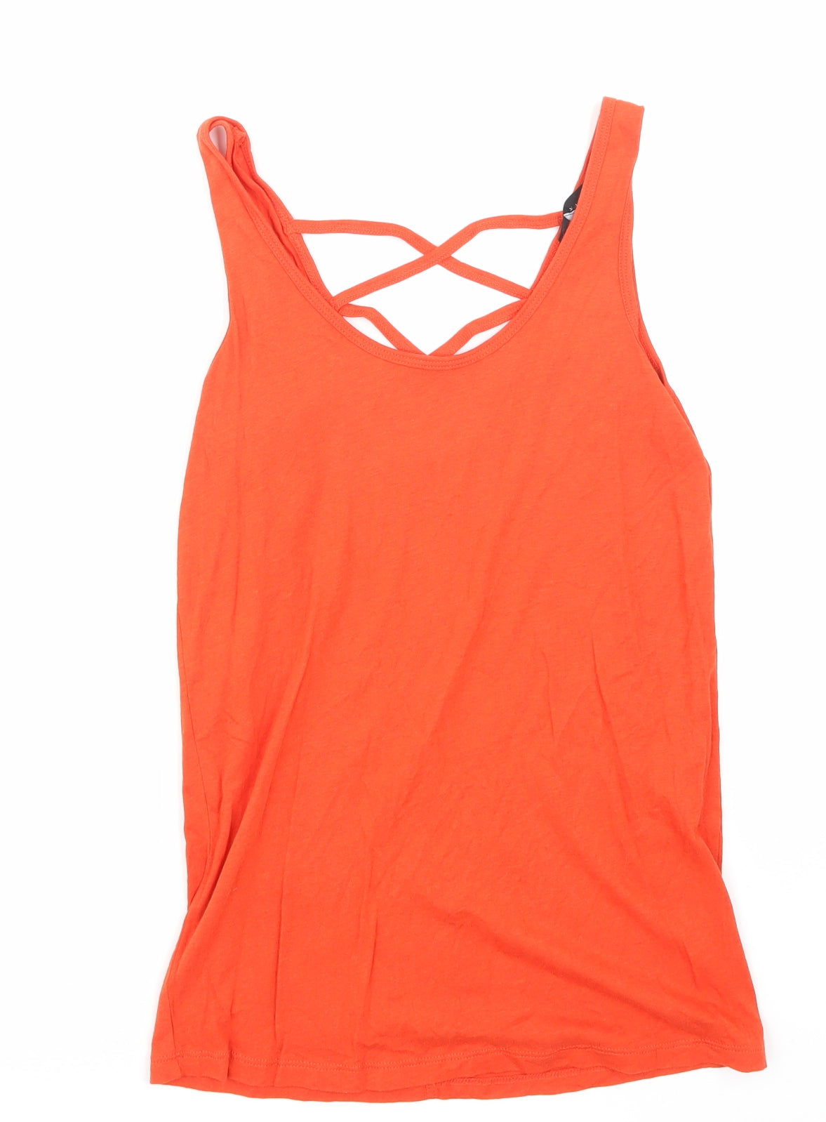 Womens UK Size 6 newlook Orange Basic T-Shirt