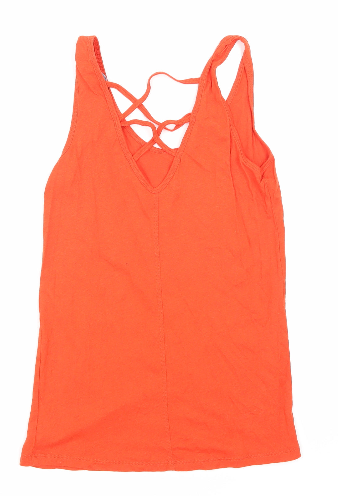 Womens UK Size 6 newlook Orange Basic T-Shirt