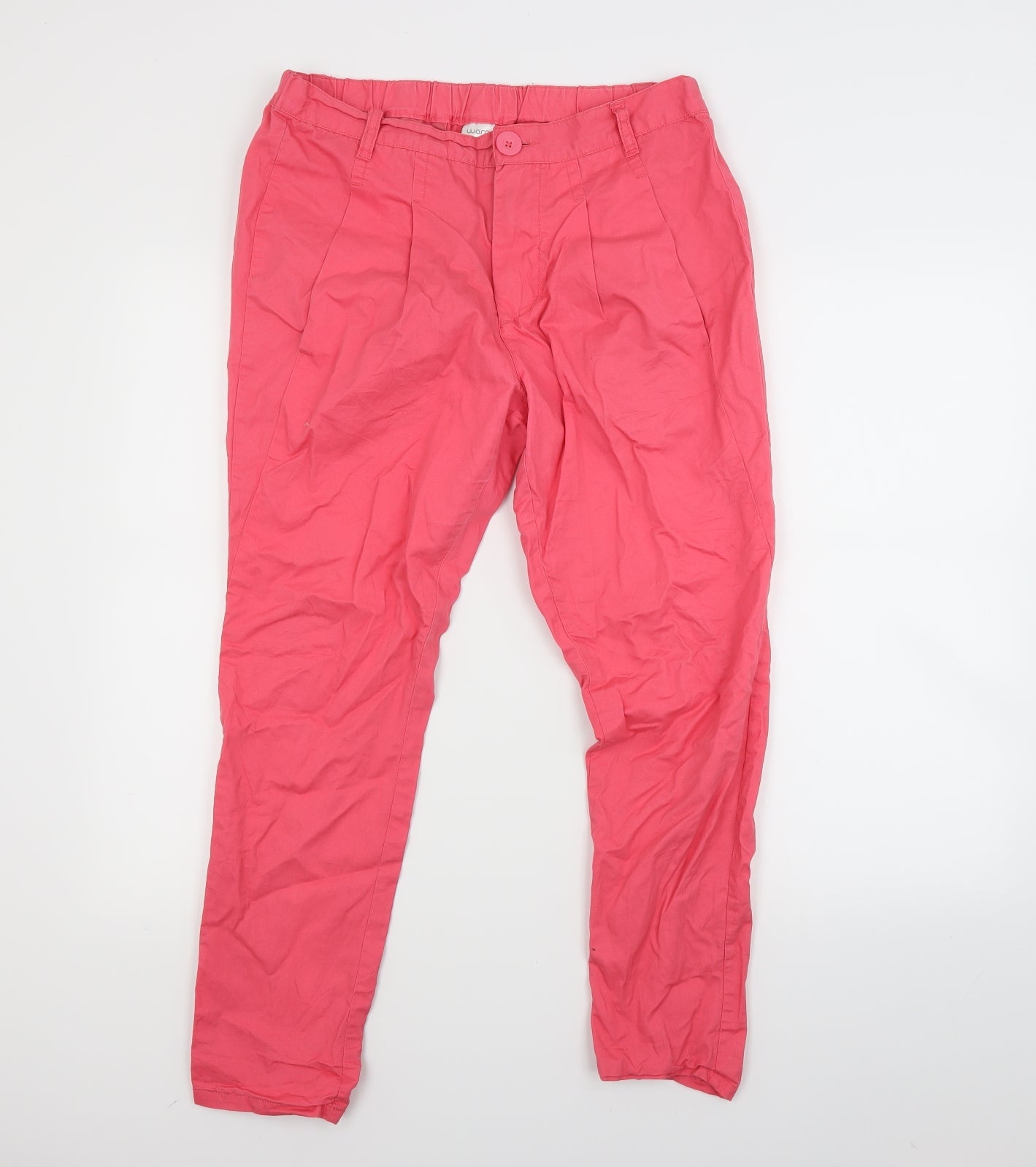 warp Womens Red   Capri Trousers Size 10 L24 in
