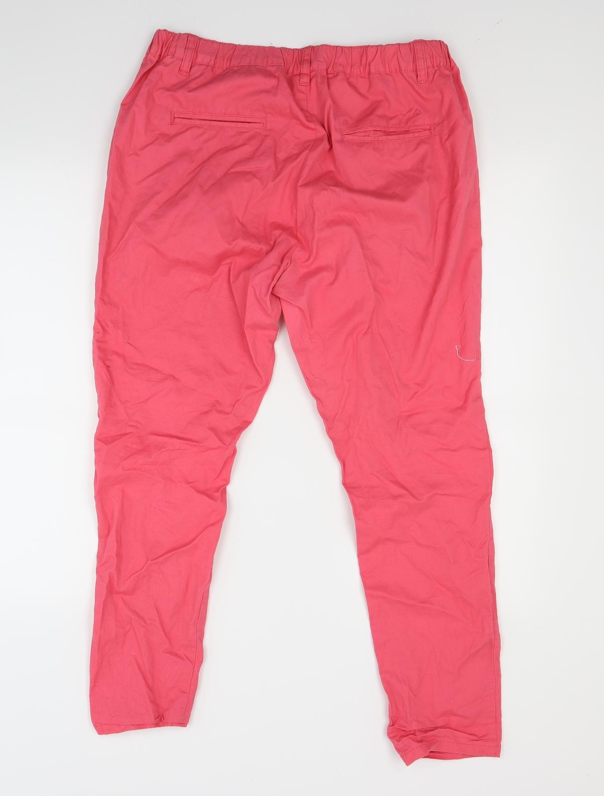 warp Womens Red   Capri Trousers Size 10 L24 in