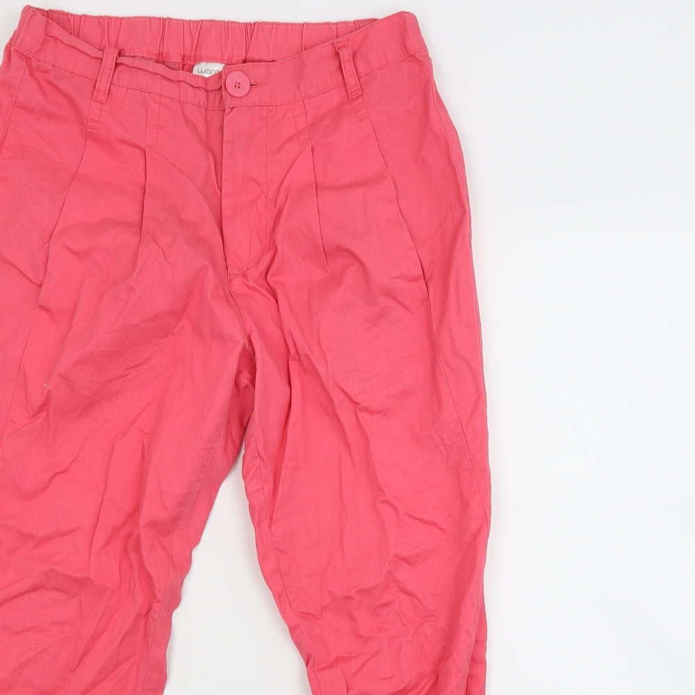 warp Womens Red   Capri Trousers Size 10 L24 in