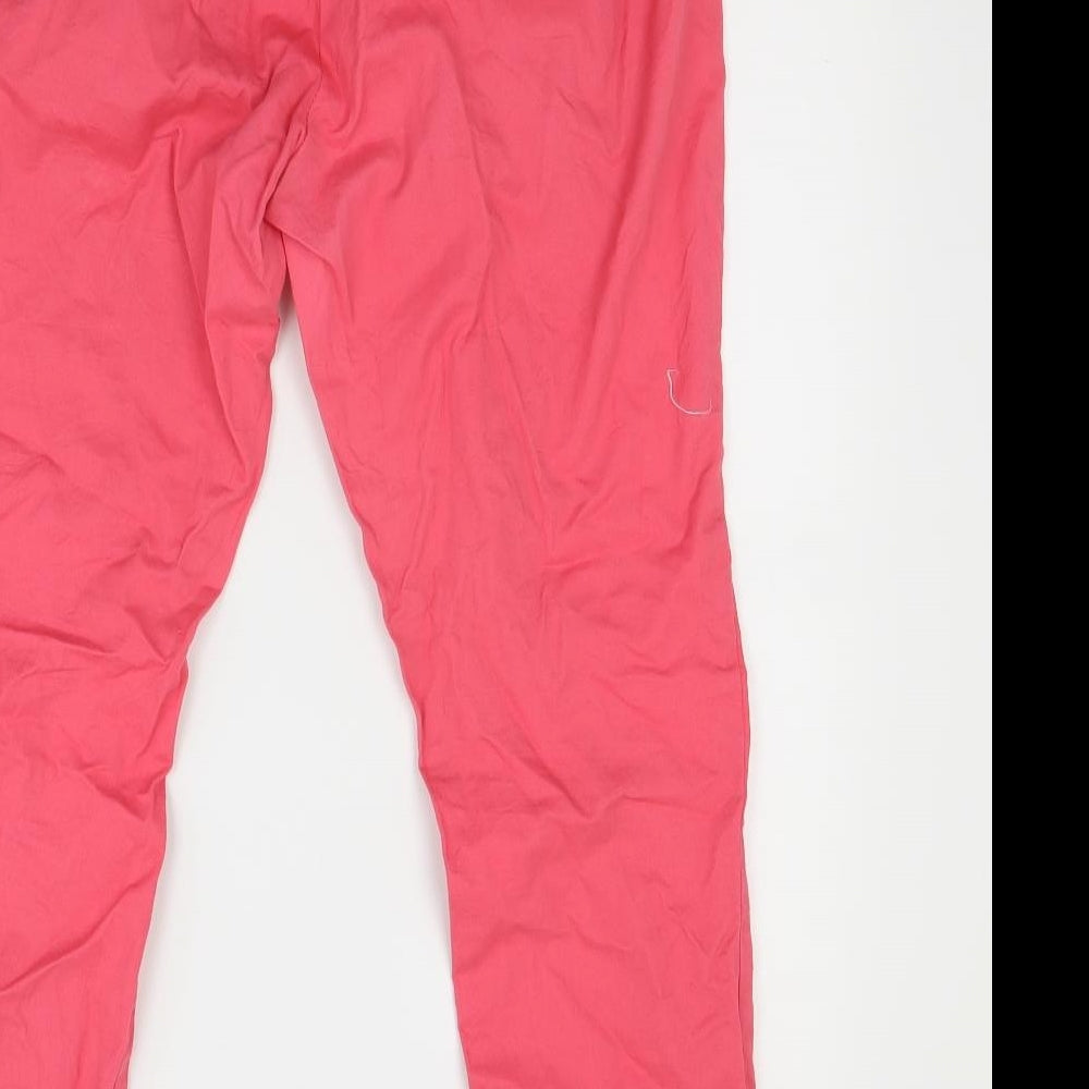 warp Womens Red   Capri Trousers Size 10 L24 in