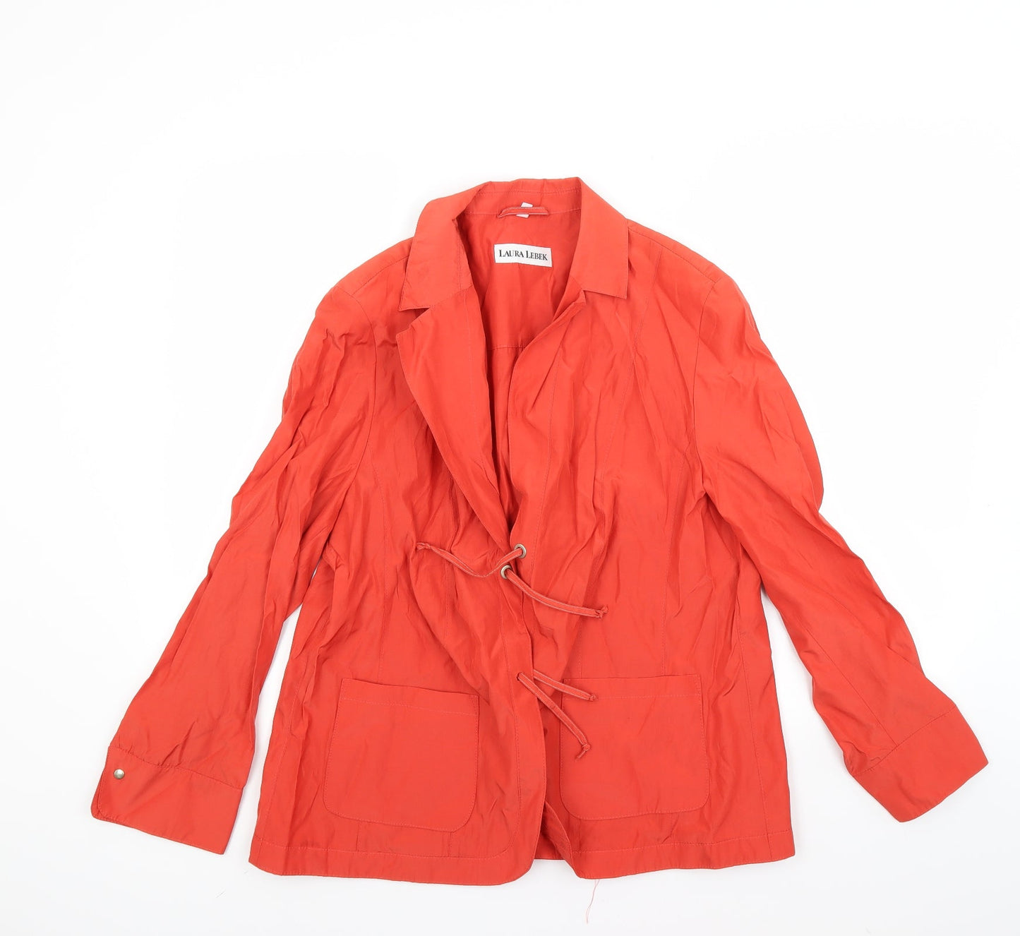 laura lebek Womens Orange   Anorak Coat Size 18