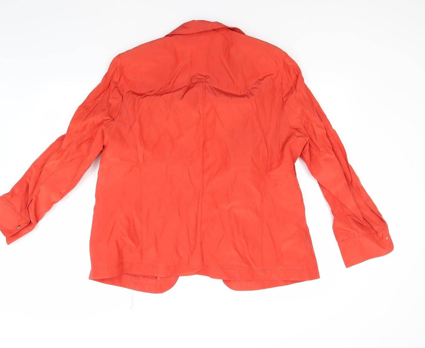 laura lebek Womens Orange   Anorak Coat Size 18
