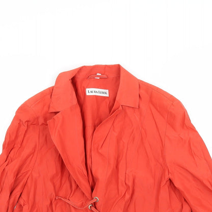 laura lebek Womens Orange   Anorak Coat Size 18
