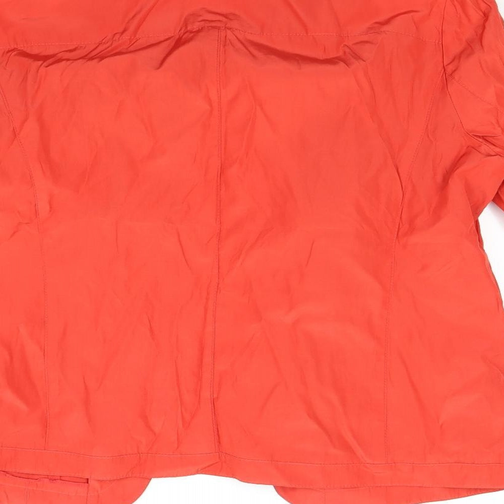 laura lebek Womens Orange   Anorak Coat Size 18