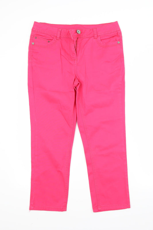 George Womens Red  Denim Skinny Jeans Size 10 L23 in