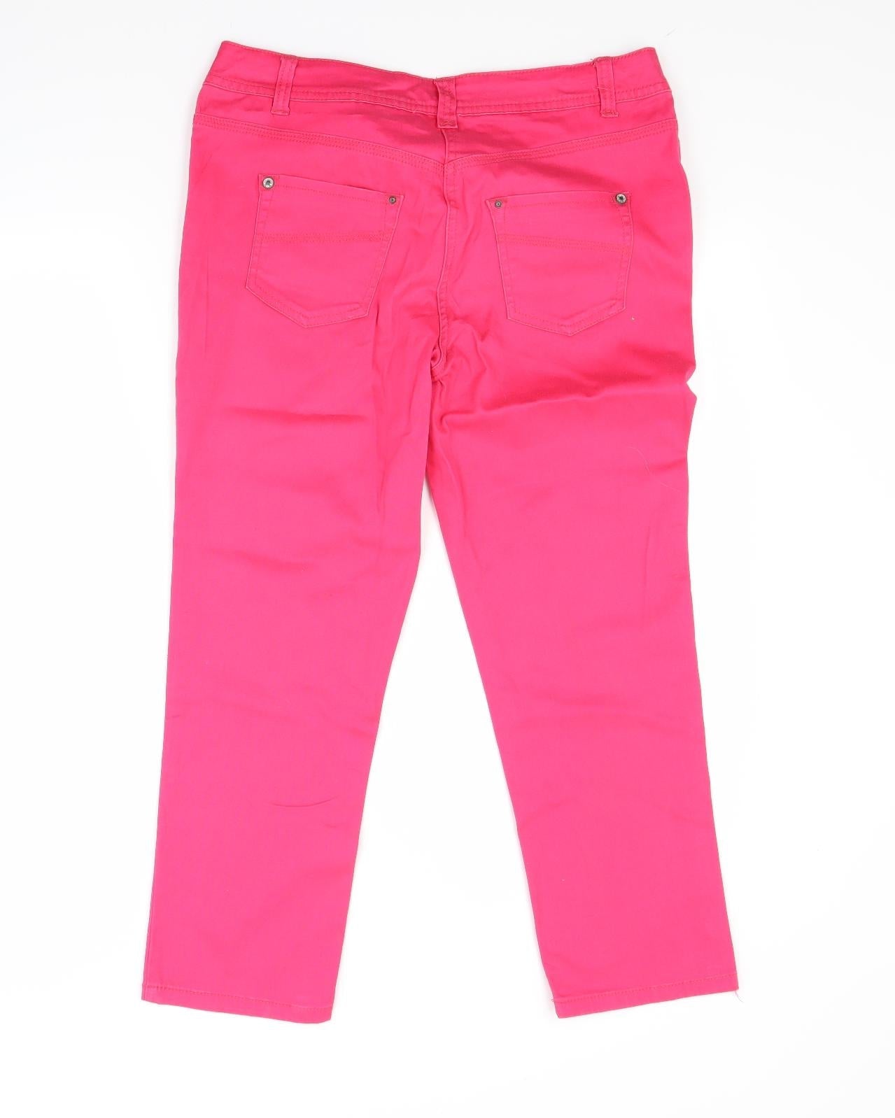 George Womens Red  Denim Skinny Jeans Size 10 L23 in