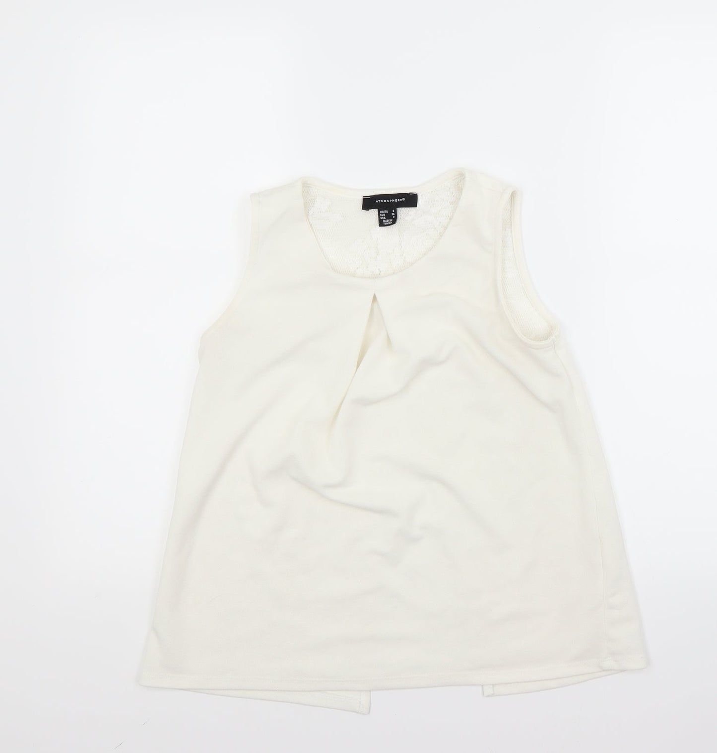 Atmosphere Womens White   Basic Blouse Size 6