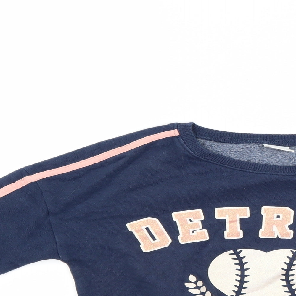 NEXT Girls Blue   Pullover Sweatshirt Size 6 Years