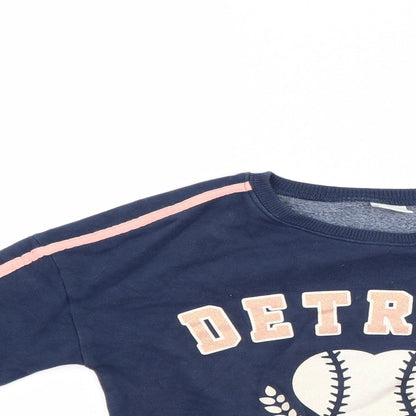 NEXT Girls Blue   Pullover Sweatshirt Size 6 Years