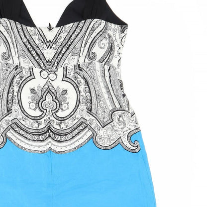 Beth Bowley Womens Blue   Tunic Blouse Size 6