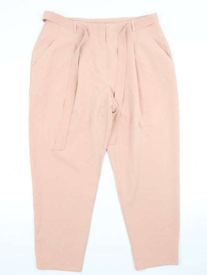 New Look Womens Beige   Trousers  Size 14 L28 in