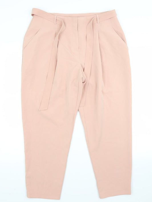 New Look Womens Beige   Trousers  Size 14 L28 in