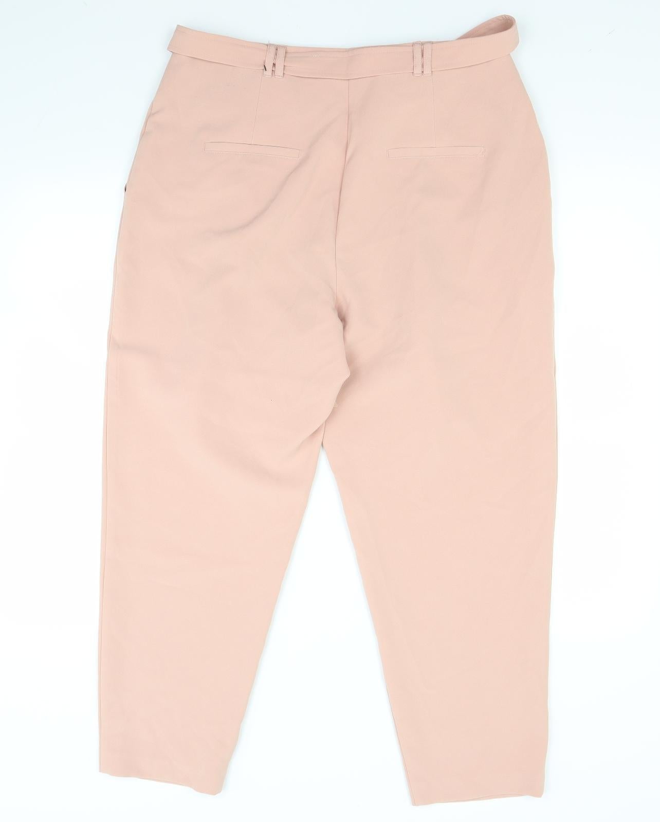 New Look Womens Beige   Trousers  Size 14 L28 in