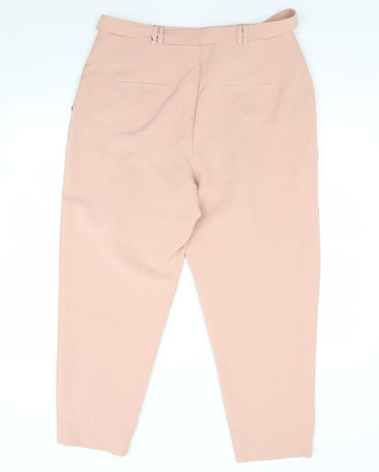 New Look Womens Beige   Trousers  Size 14 L28 in