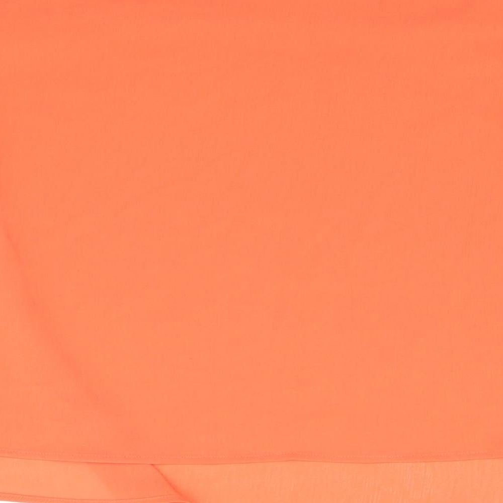 Womens UK Size 14 New Look Orange Basic Blouse