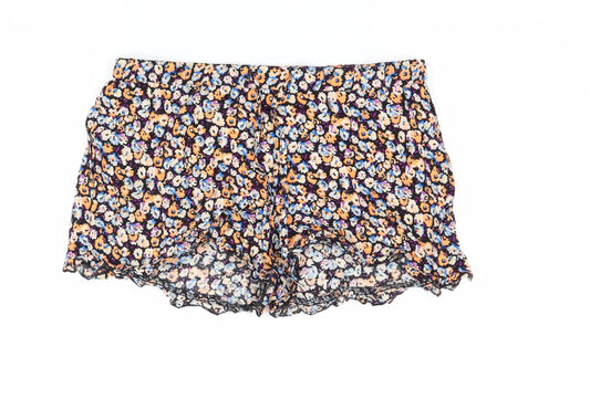 Atmosphere Womens Multicoloured Floral  Hot Pants Shorts Size 8
