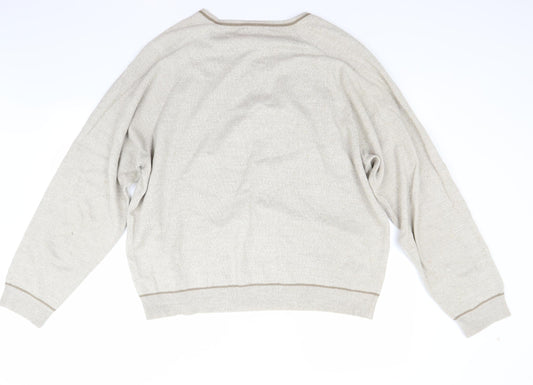 BHS Mens Beige   Pullover Jumper Size XL