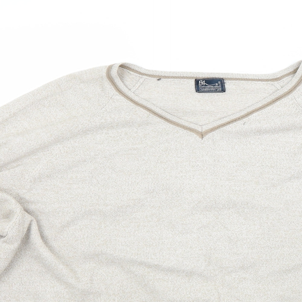 BHS Mens Beige   Pullover Jumper Size XL
