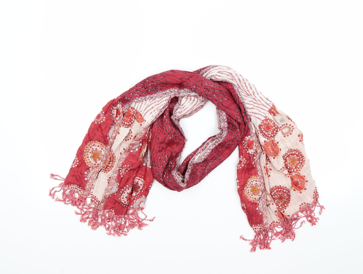 Preworn Womens Red    Scarf