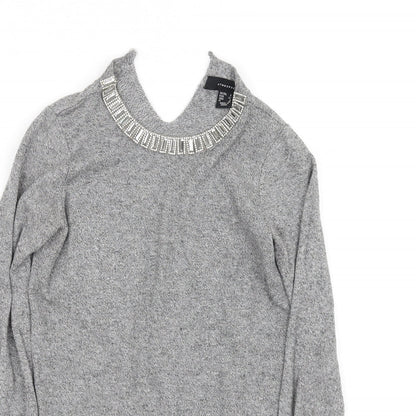 Atmosphere Womens Grey   Pullover Jumper Size 4