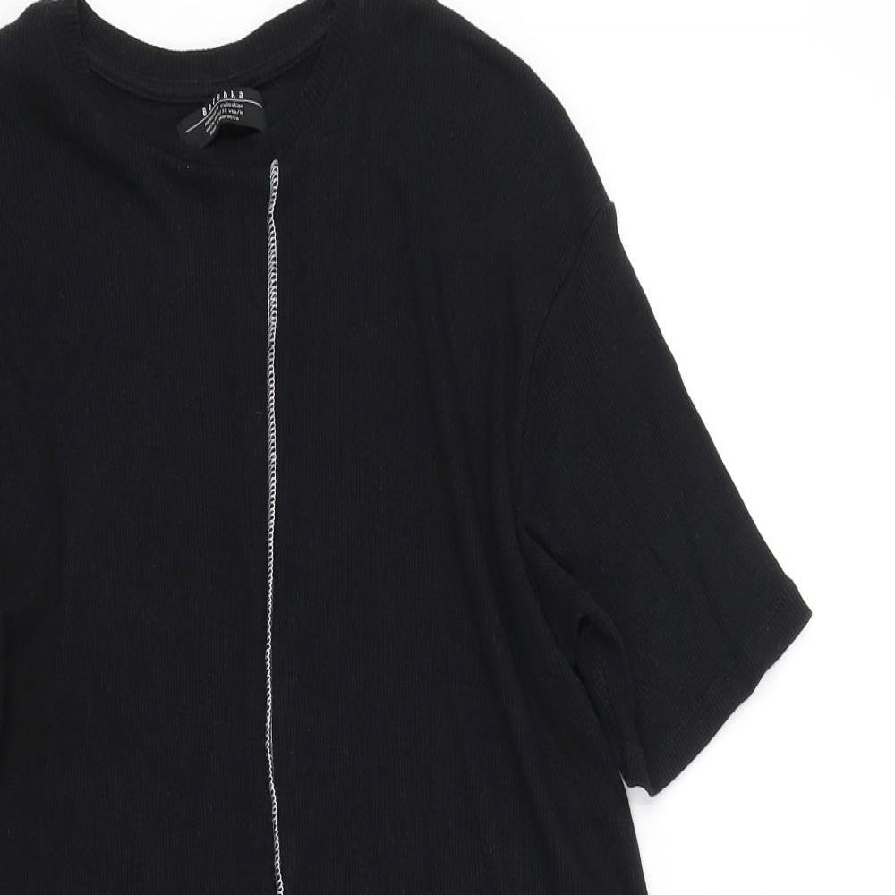 baerksha Mens Black    T-Shirt Size M