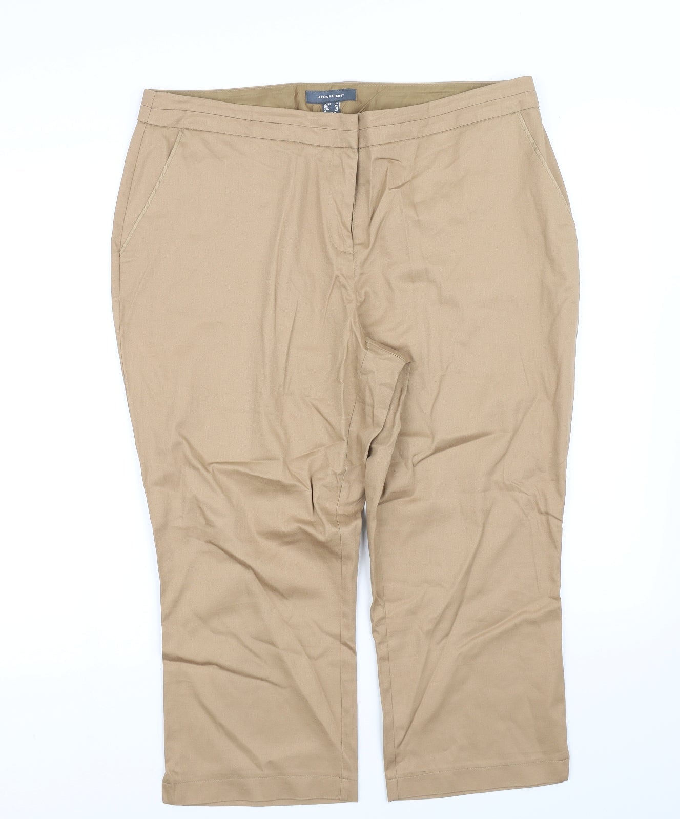Womens UK Size 12 pre worn Regular Fit  Beige Trousers