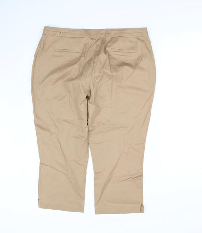 Womens UK Size 12 pre worn Regular Fit  Beige Trousers