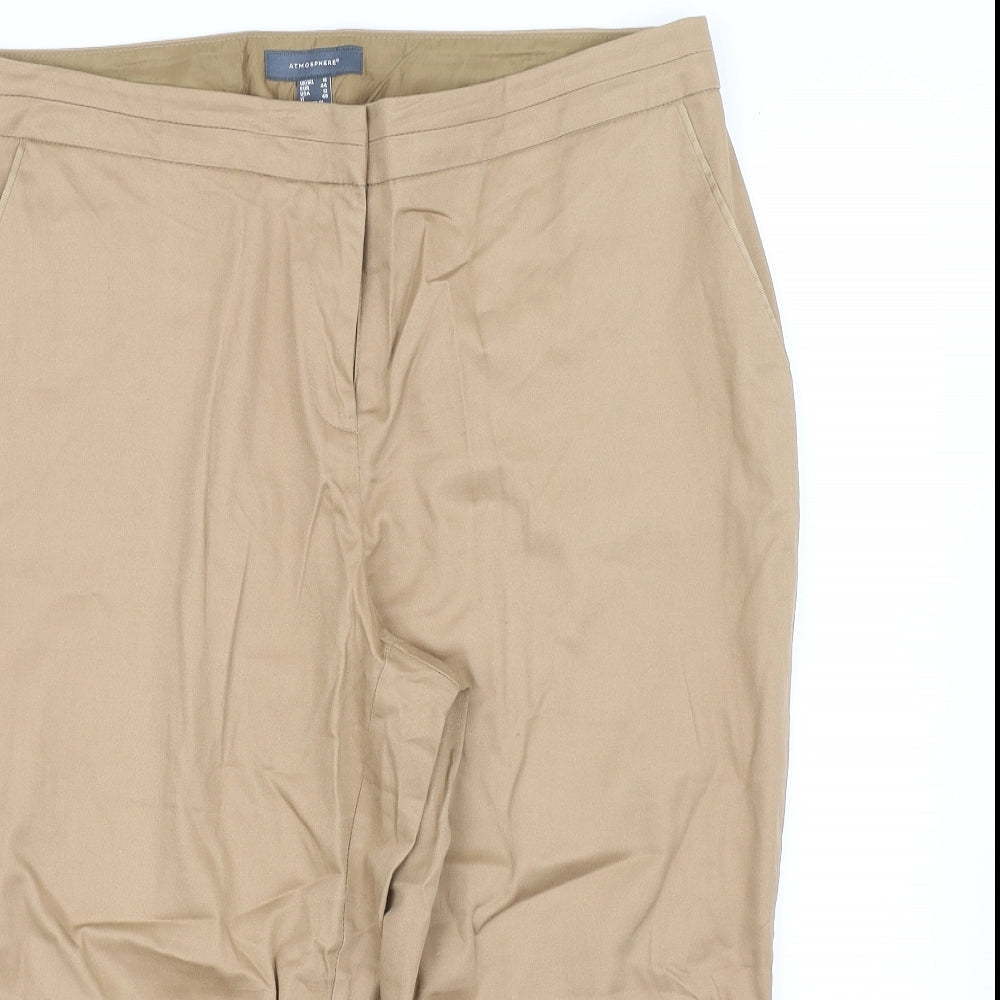 Womens UK Size 12 pre worn Regular Fit  Beige Trousers