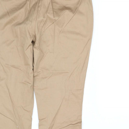 Womens UK Size 12 pre worn Regular Fit  Beige Trousers
