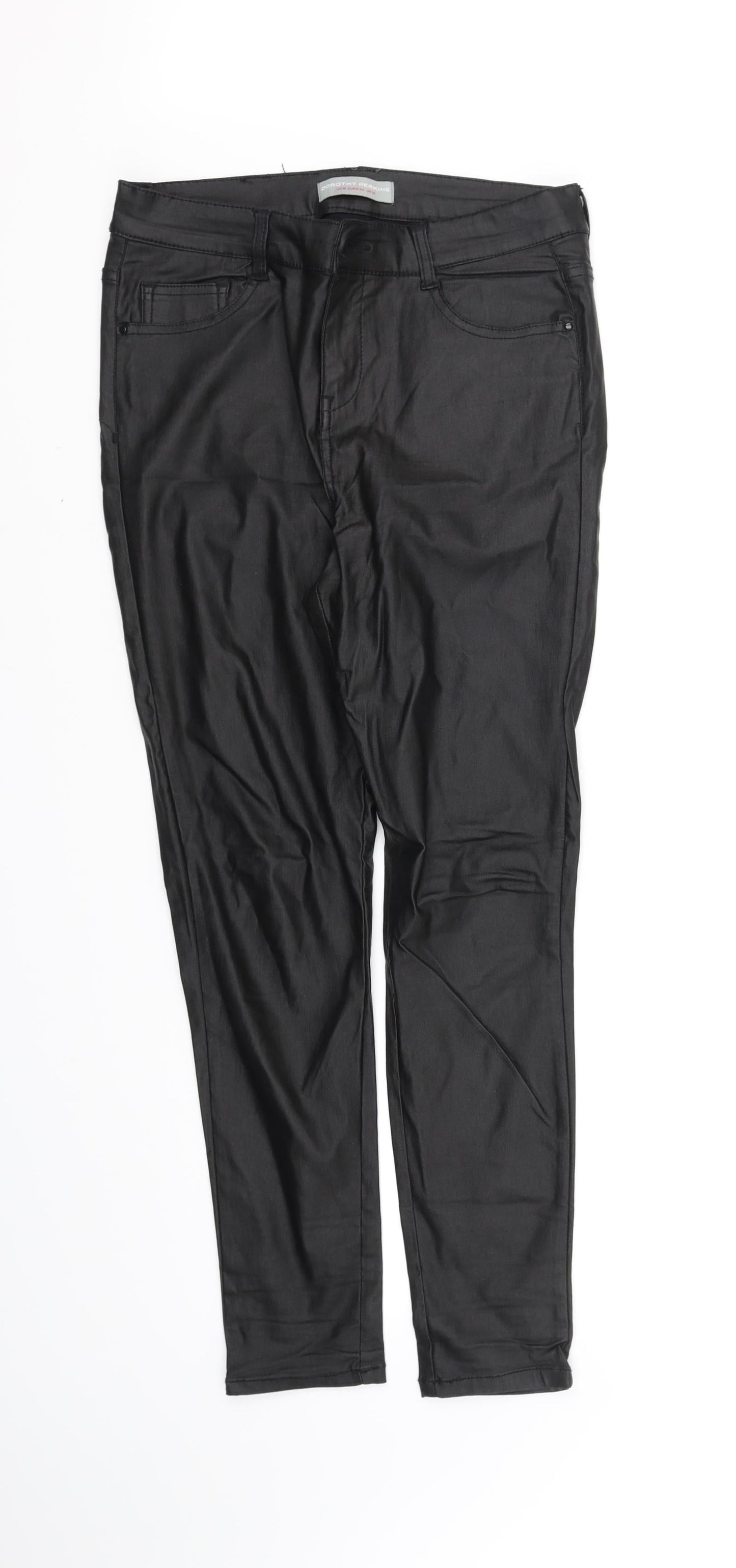 Dorothy Perkins Womens Black   Straight Jeans Size 10 L31 in