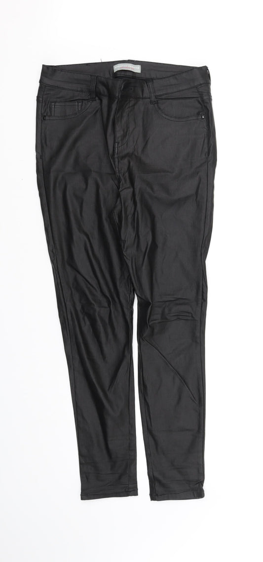 Dorothy Perkins Womens Black   Straight Jeans Size 10 L31 in
