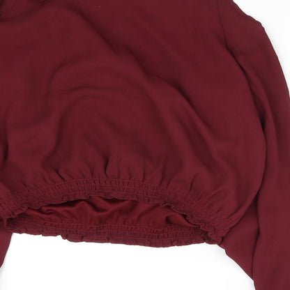 Womens UK Size S New Look Purple Basic Blouse
