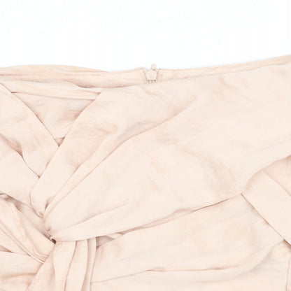 Womens UK Size 8 pre worn Beige Basic Blouse