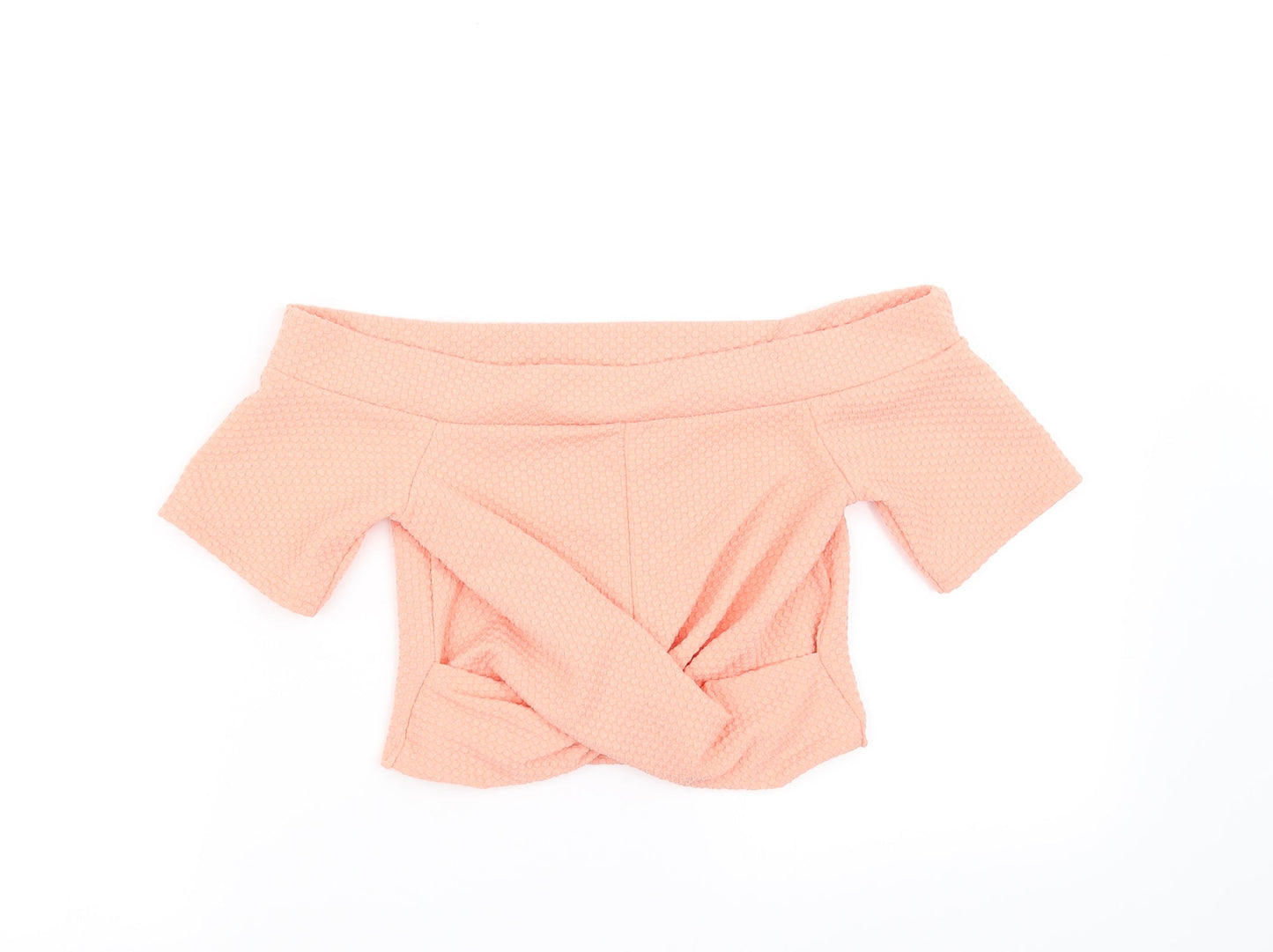 Miss Selfridge Womens Orange   Basic T-Shirt Size 8