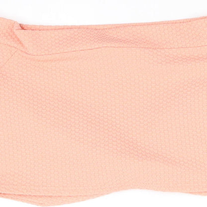 Miss Selfridge Womens Orange   Basic T-Shirt Size 8