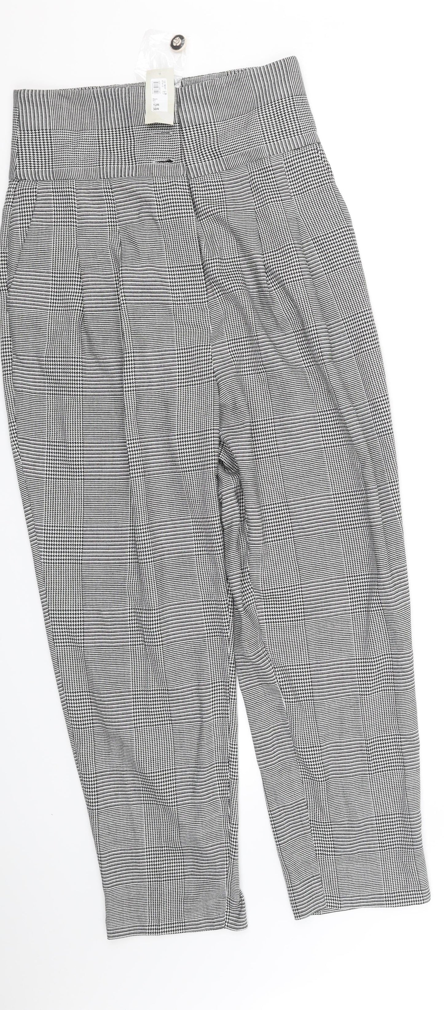 Womens UK Size 12 pre worn Regular Fit  Grey Trousers