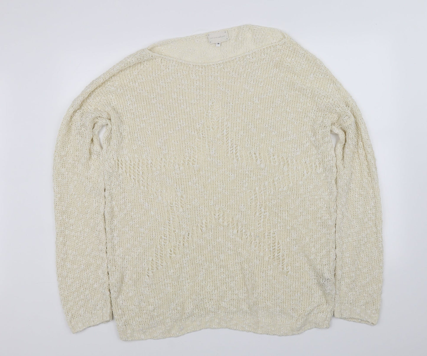 pre worn Womens White   Pullover Jumper Size 14