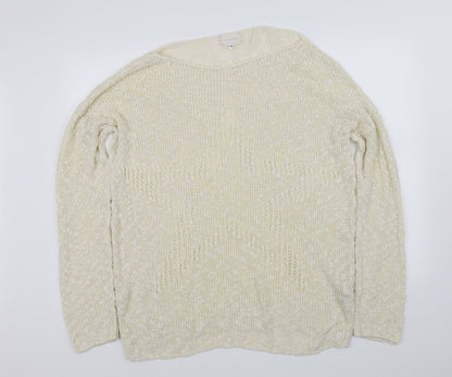 pre worn Womens White   Pullover Jumper Size 14