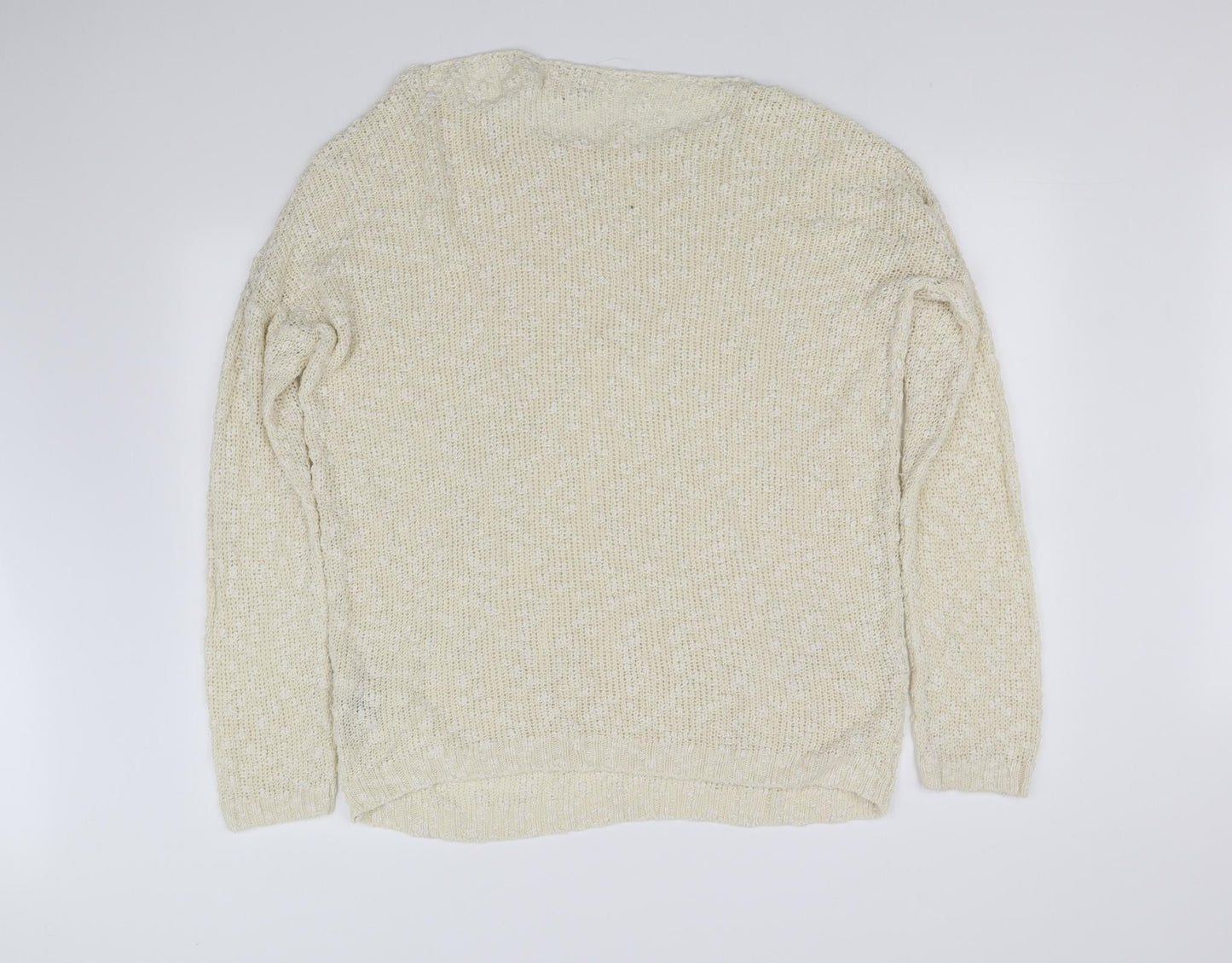 pre worn Womens White   Pullover Jumper Size 14