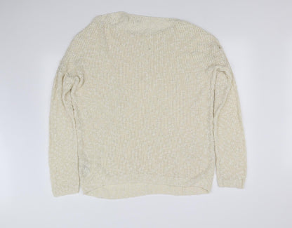 pre worn Womens White   Pullover Jumper Size 14