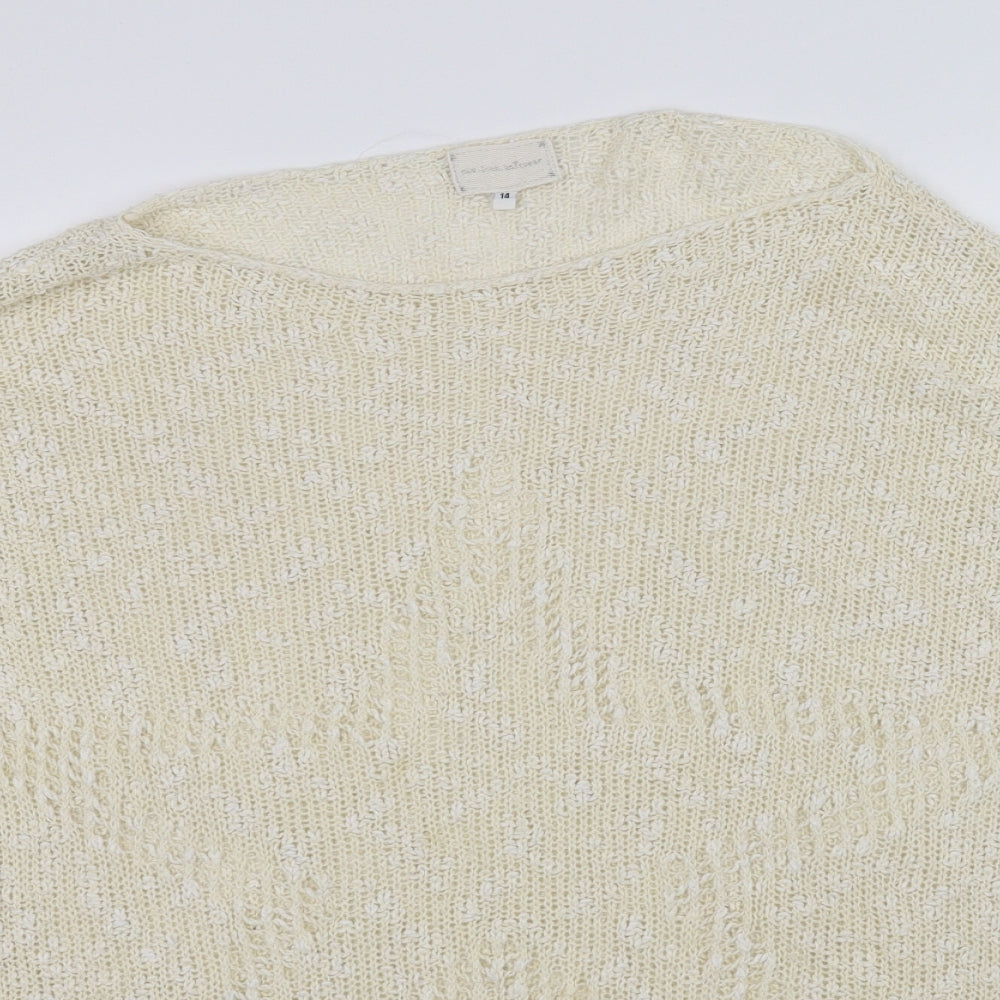 pre worn Womens White   Pullover Jumper Size 14