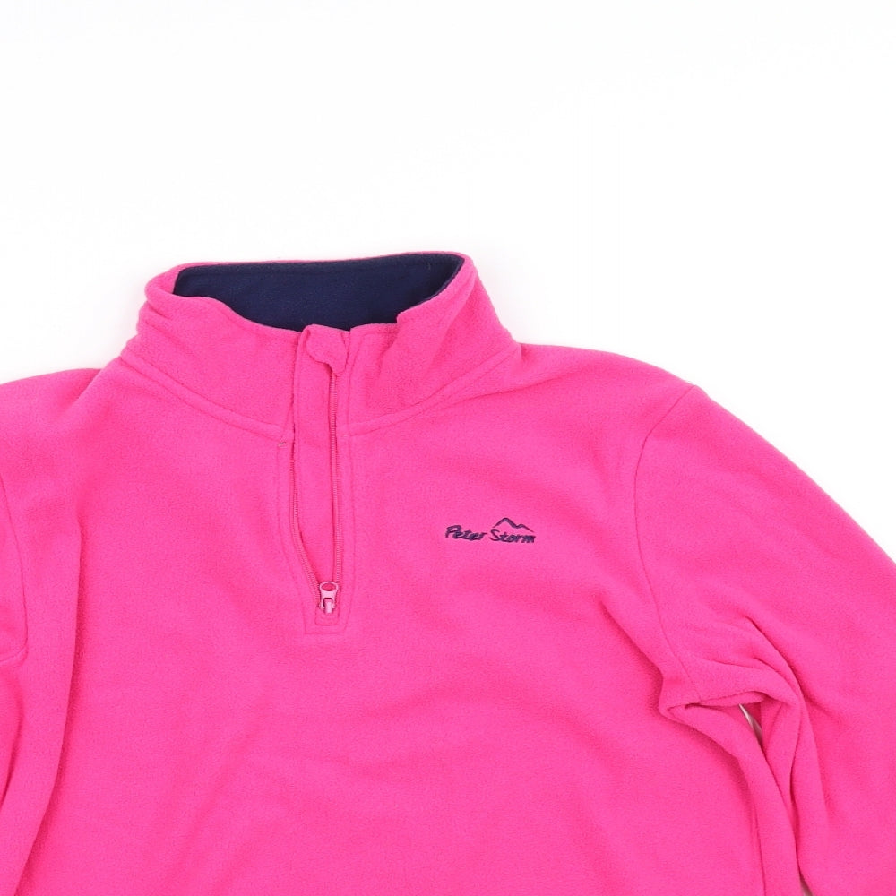 pre worn Girls Pink   Pullover Jumper Size 11-12 Years