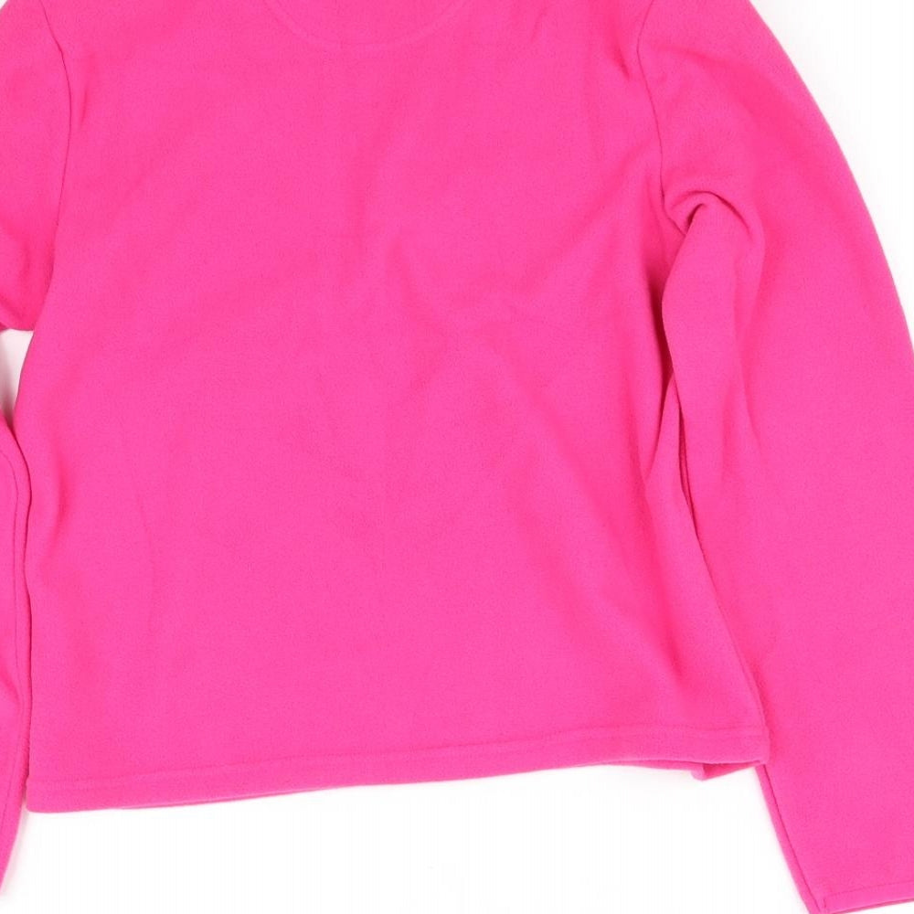 pre worn Girls Pink   Pullover Jumper Size 11-12 Years